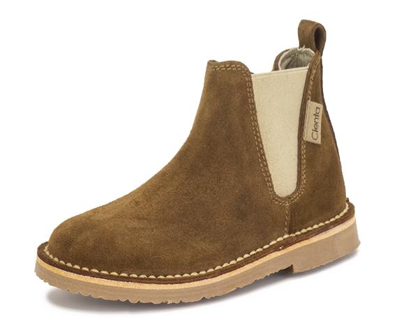 Cienta 1052065.21 Tan Suede Zipper Boot