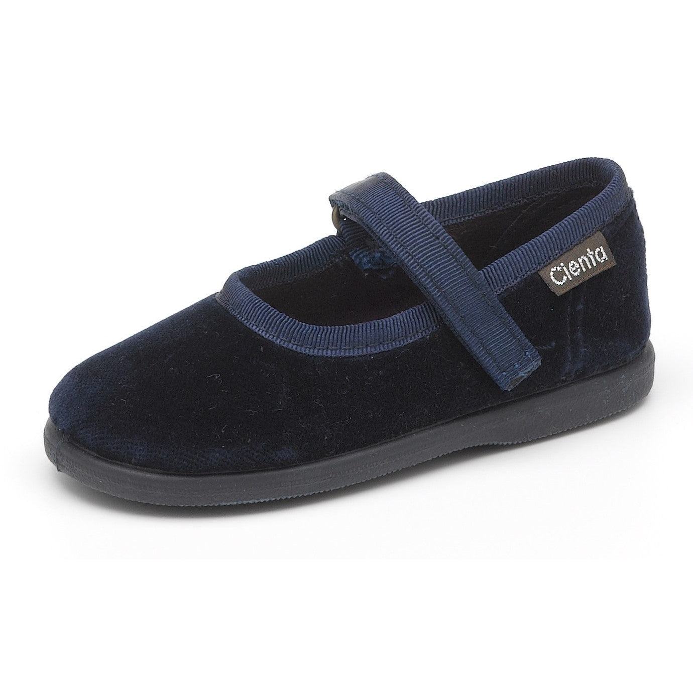 Cienta 400075.77 Navy Velvet Mary Jane