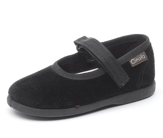 Cienta 400075.01 Black Velvet Mary Jane